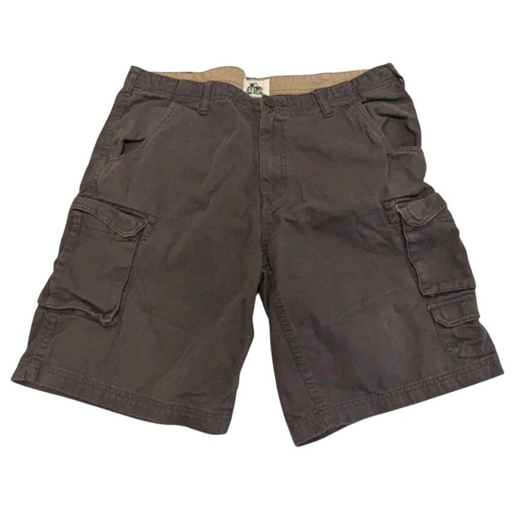 Old Mill Mens Cargo Shorts Size 36 Brown 100 Cotton Casual Outdoor Adventure